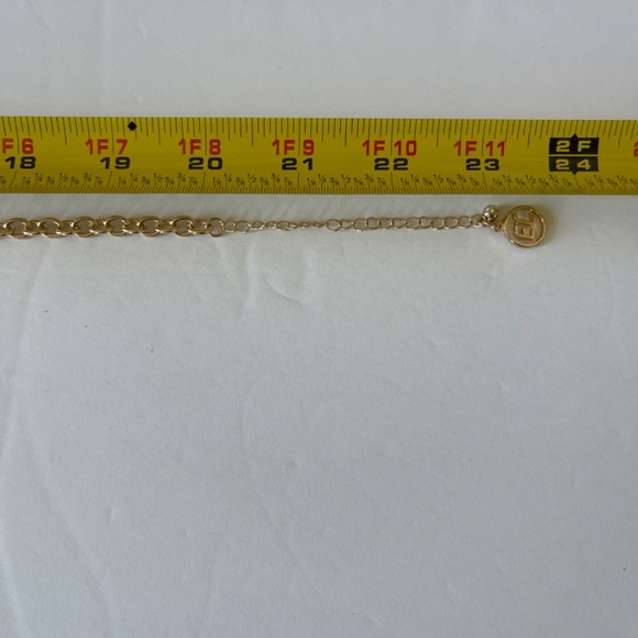 Statement Goldtone Necklace Medallions Chain Faux Pearls Crystals Erica Lyons - Picture 5 of 5